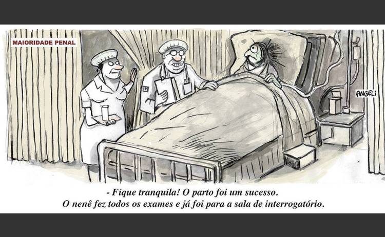 Charge na "Folha" de 19.4.2013.