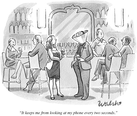 "Isso me impede de olhar para meu celular a cada dois segundos."