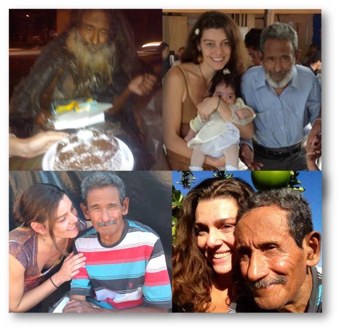 O poeta Raimundo Arruda Sobrinho e sua fada-madrinha Shalla