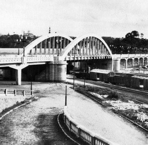 Foto histórica do viaduto