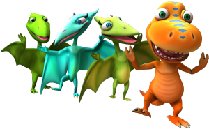 Personagens do desenho Dinotrem