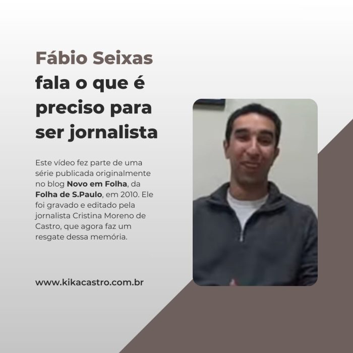 Fábio Seixas fala o que é preciso para ser jornalista