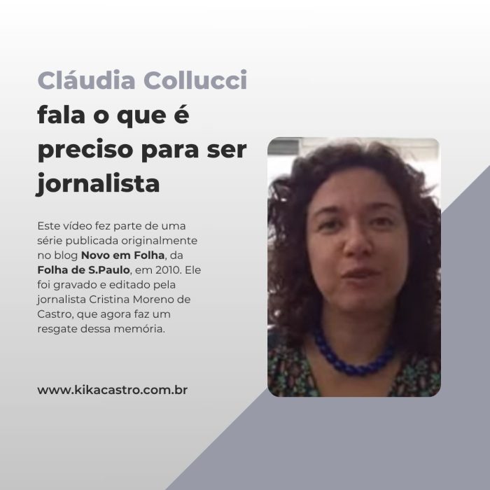 Cláudia Collucci fala o que é preciso para ser jornalista