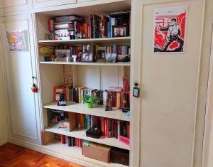 A biblioteca da minha casa.