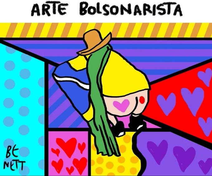 Charge de Benett sobre atos terroristas e golpistas em Brasília, em 8/1/2023.