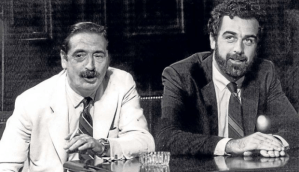 Julio Strassera e Luis Moreno Ocampo durante o juicio a las Juntas Militares de 1985.