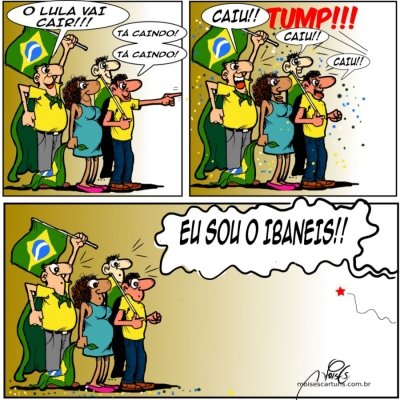 Charge de Moisés sobre atos terroristas e golpistas em Brasília, em 8/1/2023.