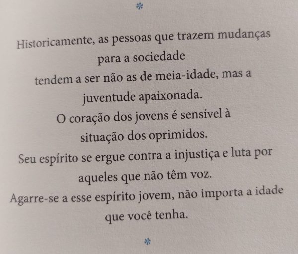 Pensamento de Haemin Sunim no livro 'As Coisas que você só vê quando desacelera'.