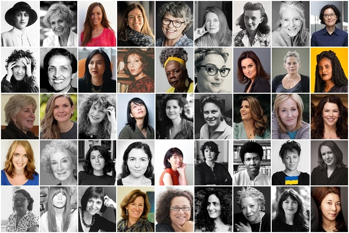 Algumas das escritoras maravilhosas, de várias nacionalidades, cujas obras já foram resenhadas aqui no blog. Fotos de divulgação.