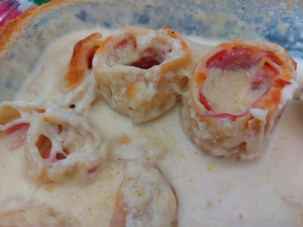Receitas para fazer com crianças: rondelli de presunto e queijo