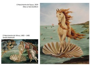 O Nascimento de Vênus, de Botticelli, e sua releitura, por Raquel Fernandes.