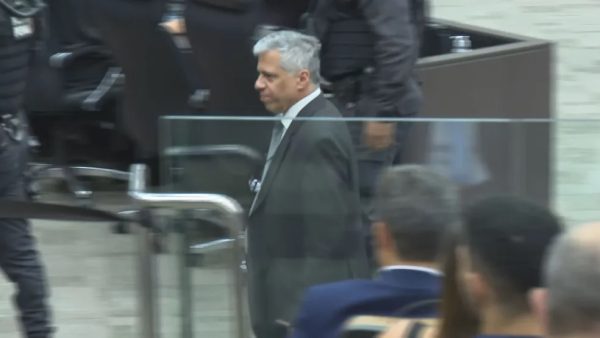 Promotor André de Pinho foi condenado, em março de 2023, a 22 anos de prisão por feminicídio. A mulher dele e mãe de seus 5 filhos, Lorenza Maria de Pinho, foi morta em casa, em abril de 2021. Foto: TV Globo/ Reprodução