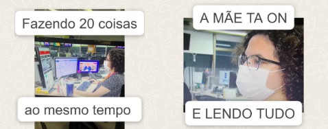 As figurinhas que os colegas fizeram pra mim na época do g1 dizem muito de como era minha rotina de trabalho.