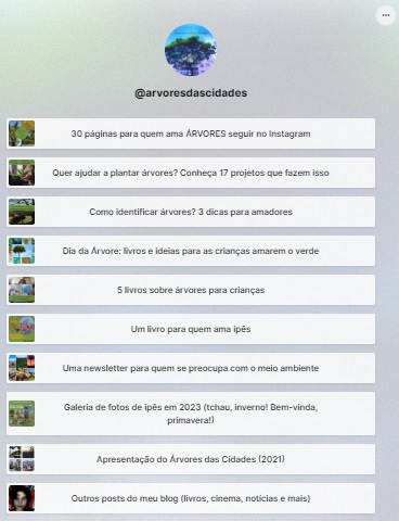 Linktr.ee do @arvoresdascidades