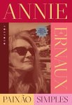 Capa do livro Paixão Simples, de Annie Ernaux