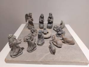 Presépio que faz parte da mostra com 50 vencedores do Concurso de Presépios da FAOP, que estão expostos no CCBB-BH até 6 de janeiro de 2024.