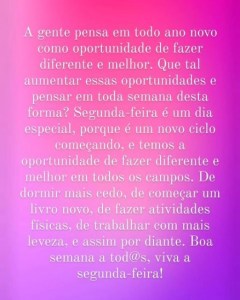 Mensagem para toda segunda-feira