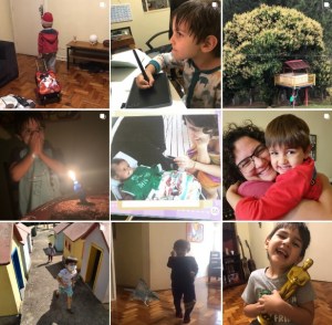 Alguns dos posts sobre o Luiz no meu Instagram, em 2021, no auge da pandemia.