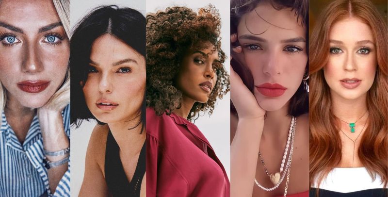 As cinco atrizes brasileiras mais bonitas, segundo o ChatGPT. Justificativa da inteligência artificial demonstra racismo algorítmico. Fotos: Facebook oficial das atrizes