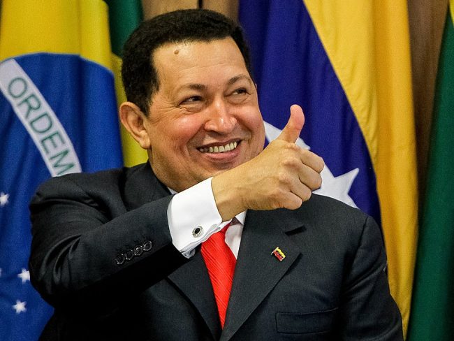Hugo Chávez, durante visita ao Brasil, em 2011. Foto: Roberto Stuckert Filho/PR.