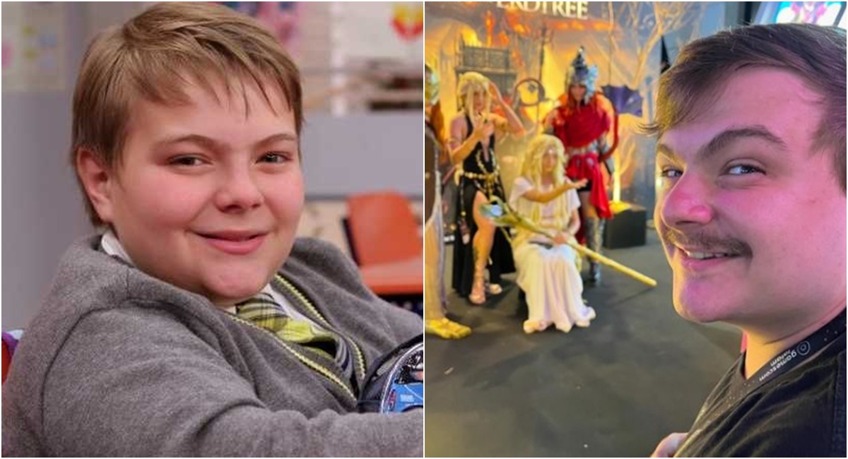 Konstantino Atan, que fez o Adriano, em foto de 2012, do Carrossel, e em 2024.