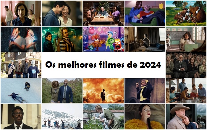 Alguns dos melhores filmes que vi em 2024, muitos deles já disponíveis em serviços de streaming.