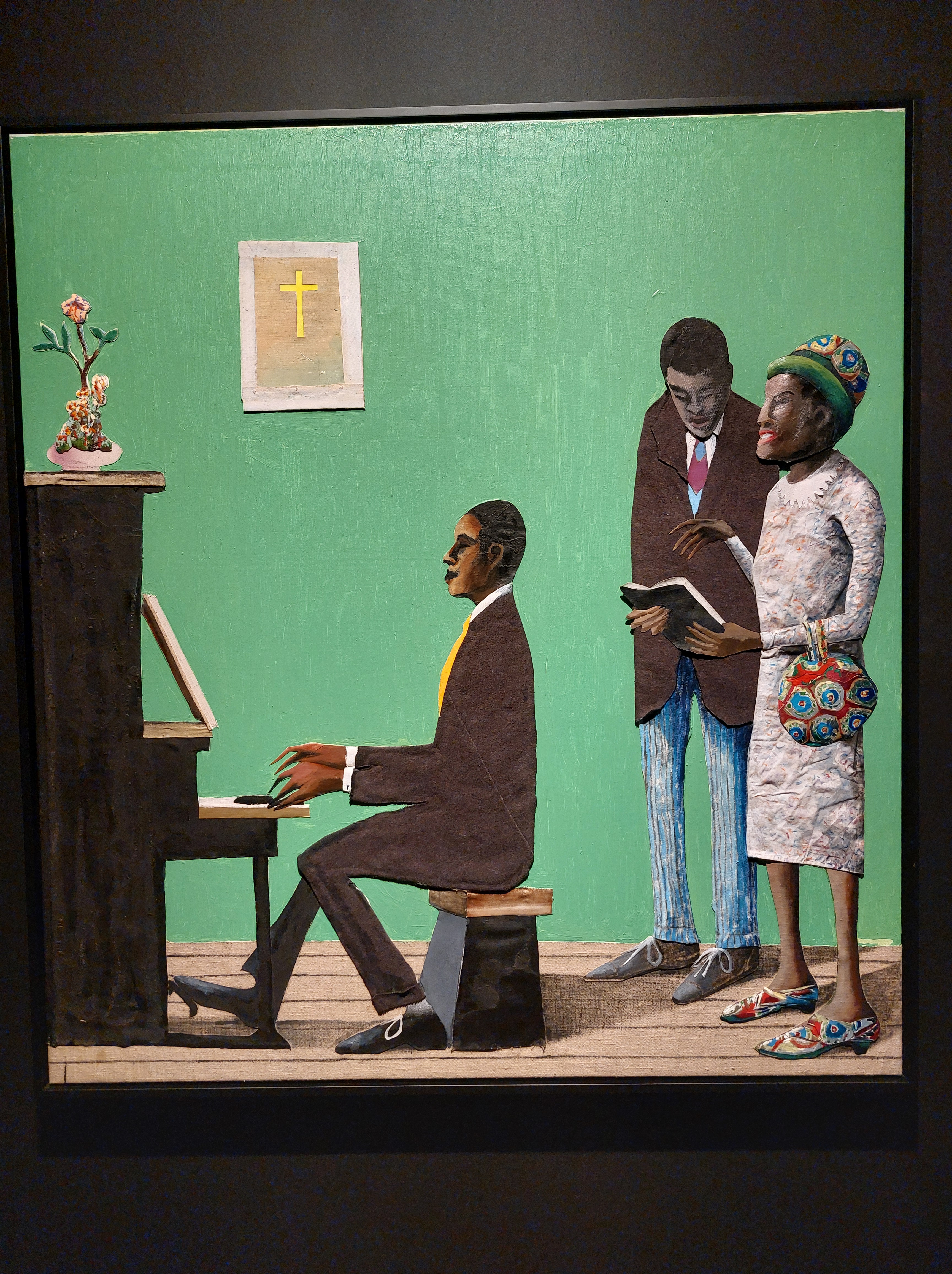 Obra da exposição Ancestral, no Centro Cultural Banco do Brasil de Belo Horizonte (CCBB-BH). Foto: CMC / blog da kikacastro - abril de 2025