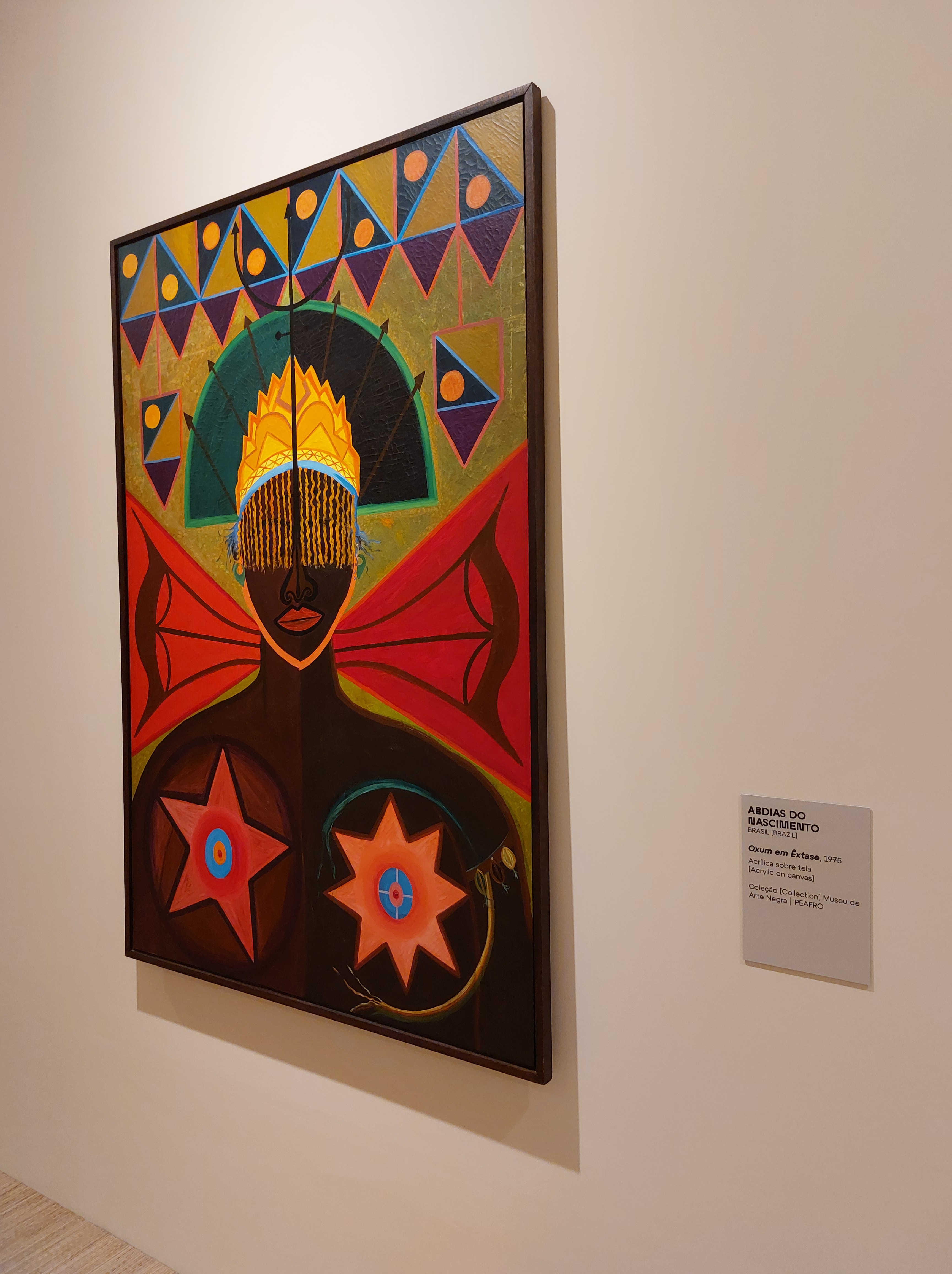 Obra da exposição Ancestral, no Centro Cultural Banco do Brasil de Belo Horizonte (CCBB-BH). Foto: CMC / blog da kikacastro - abril de 2025