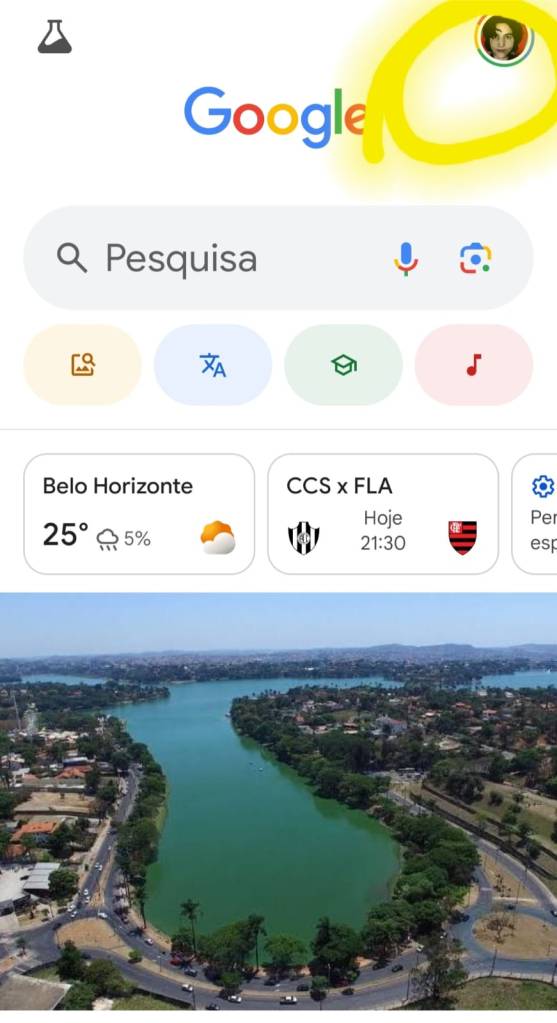 Como desativar o Google Discover no app do Google do celular.