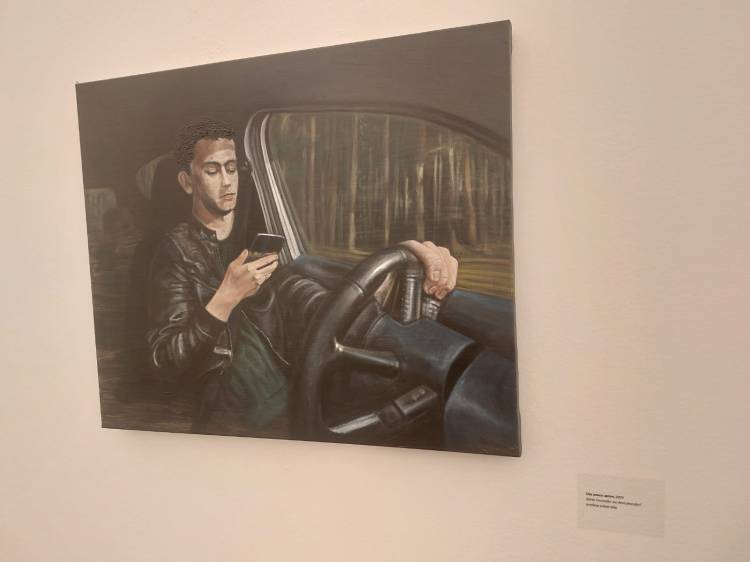 Obra "Um pouco antes", de 2025, presente na exposição Contrapontos e Contratempos, de Marco Paulo Rolla. Foto: CMC / blog da kikacastro