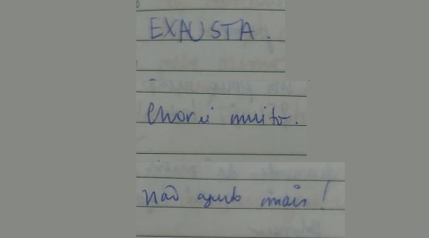 Anotação que encontrei na minha agenda de 2020.