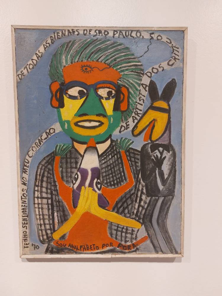 Obra de José Antonio da Silva, artista do interior de São Paulo, que retrata a vida rural. Foi o primeiro incorporado ao acervo de Vilma Eid e há várias obras dele nesta mostra.