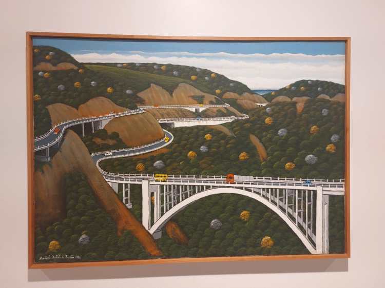 Obra Imigrantes, de 1986, do artista Agostinho Batista de Freitas, nascido em 1927 em Paulínia (SP) e morto em 1997 na capital paulista.