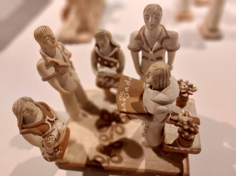 Obra Batizado, da artista Noemisa Batista dos Santos, de Caraí (Vale do Jequitinhonha, MG), de 1970.