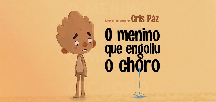 Imagem de divulgação do curta-metragem O menino que engoliu o choro, inspirado no livro infantil de mesmo título, da Cris Pàz.
