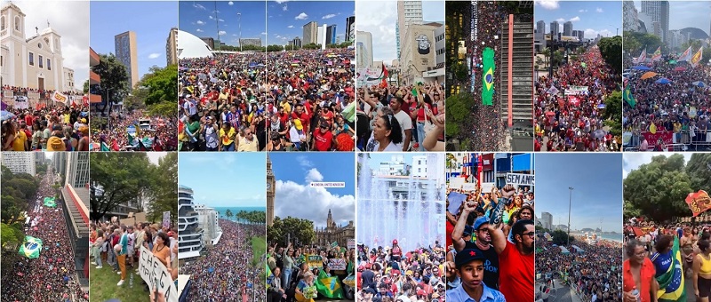Imagens do protesto em BH contra a anistia a golpistas e contra a PEC da Bandidagem