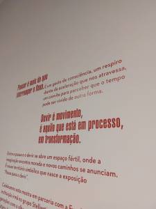 Obra da Pausa para o Devir na Casa Fiat de Cultura. Foto: CMC / blog da kikacastro