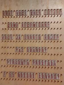 Obra da Pausa para o Devir na Casa Fiat de Cultura. Foto: CMC / blog da kikacastro