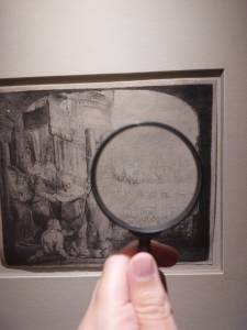 Obra da exposição Rembrandt – O mestre da luz e da sombra na Casa Fiat de Cultura. Foto: CMC / blog da kikacastro