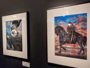 Obra da exposição Yoshitaka Amano - Além da Fantasia, no CCBB BH, a maior da carreira do artista japonês. Foto: CMC / blog da kikacastro