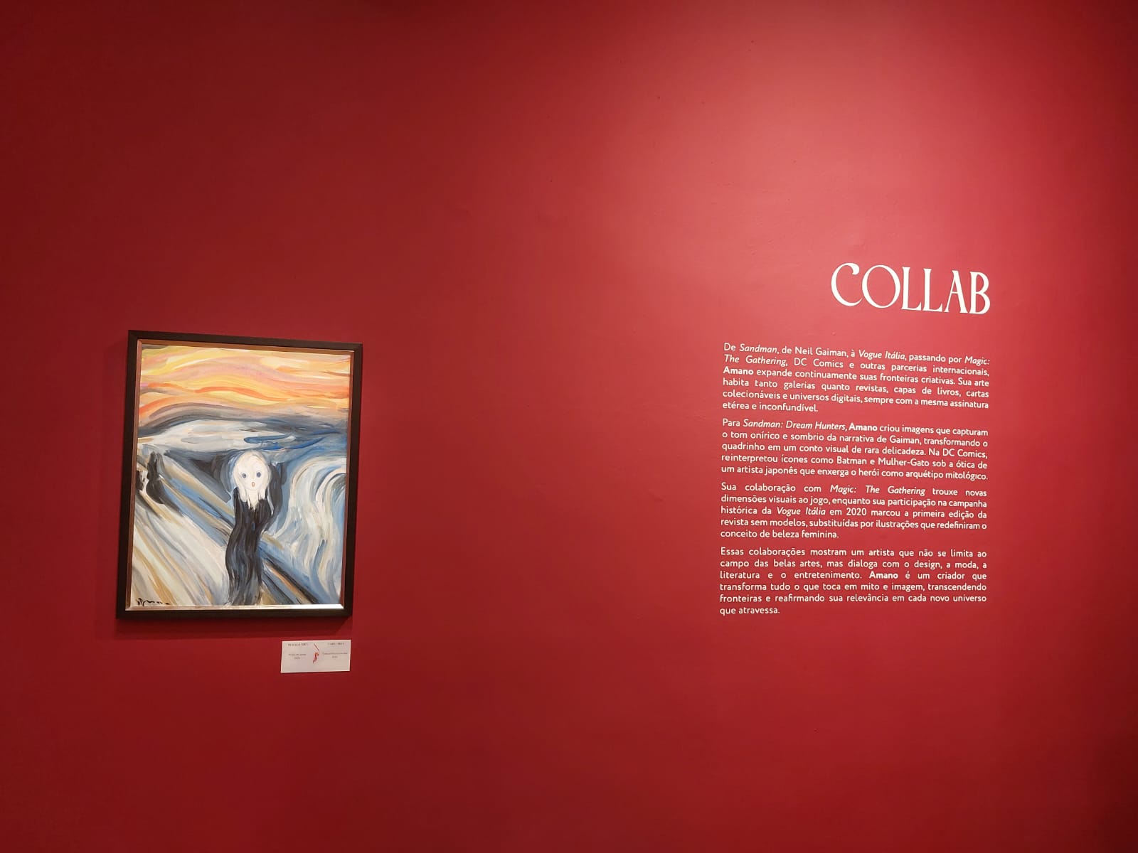 Obra da exposição Yoshitaka Amano - Além da Fantasia, no CCBB BH, a maior da carreira do artista japonês. Foto: CMC / blog da kikacastro