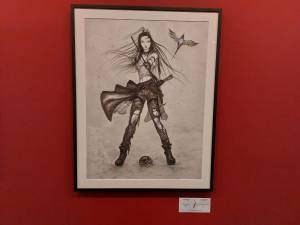 Obra da exposição Yoshitaka Amano - Além da Fantasia, no CCBB BH, a maior da carreira do artista japonês. Foto: CMC / blog da kikacastro