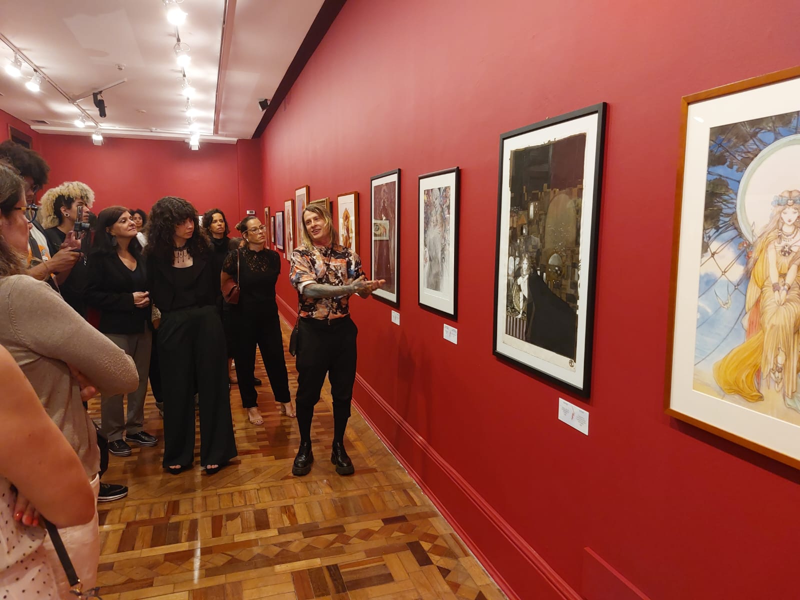 Obra da exposição Yoshitaka Amano - Além da Fantasia, no CCBB BH, a maior da carreira do artista japonês. Foto: CMC / blog da kikacastro