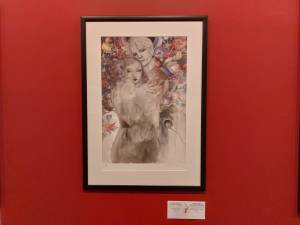 Obra da exposição Yoshitaka Amano - Além da Fantasia, no CCBB BH, a maior da carreira do artista japonês. Foto: CMC / blog da kikacastro