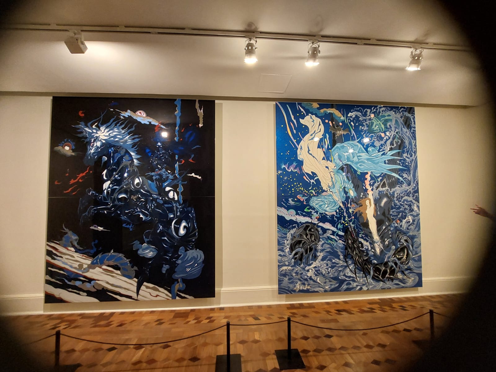 Obra da exposição Yoshitaka Amano - Além da Fantasia, no CCBB BH, a maior da carreira do artista japonês. Foto: CMC / blog da kikacastro