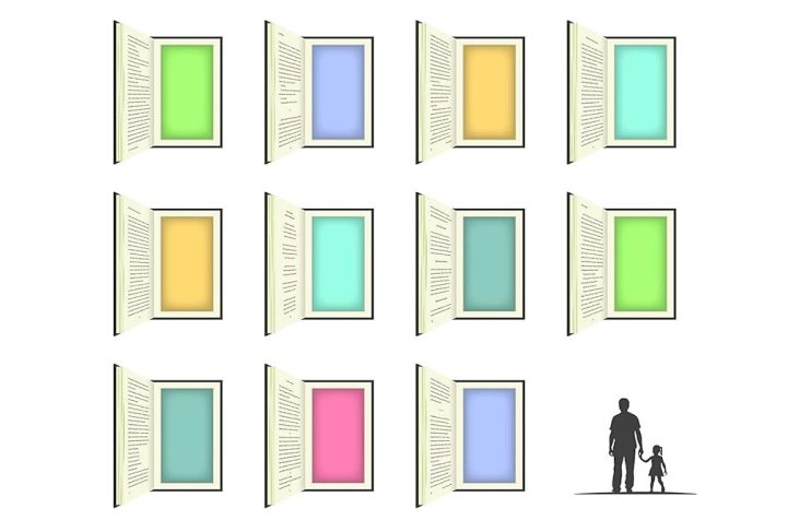 Arte na capa do livro "A Vida do Livreiro A. J. Fikry"