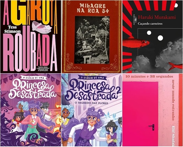 Seis livros lidos em janeiro de 2026, incluindo dois infantojuvenis.