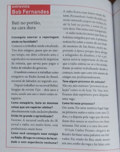 Entrevista com Bob Fernandes para o livro Novo em Folha.