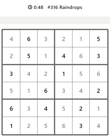 Tela do jogo Sudoku, do LinkedIn