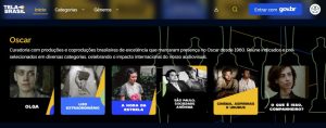 Alguns filmes indicados e pré-selecionados ao Oscar e que estão na plataforma de streaming gratuita Tela Brasil. Imagem: reprodução